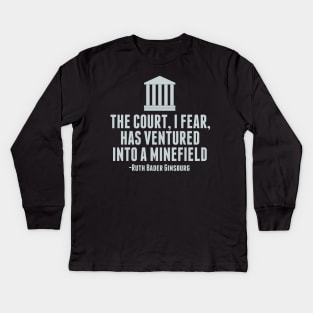 Ruth Bader Ginsburg Dissent Quote Kids Long Sleeve T-Shirt